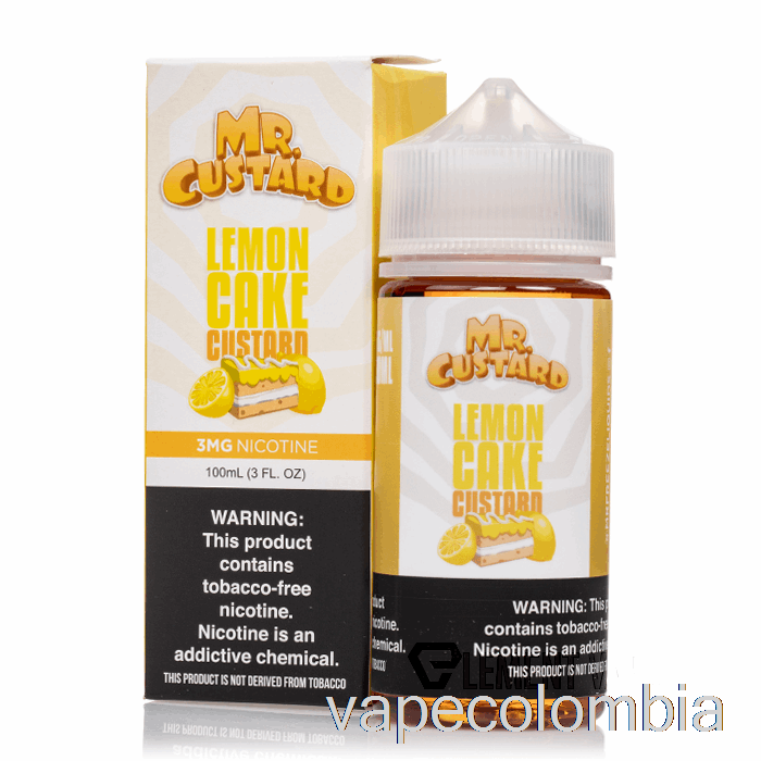 Vape Recargable Natillas De Pastel De Limón - Mr Custard - 100ml 3mg